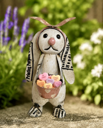OLIVIA BUNNY W/HEART BASKET *NEW* AVAIL DEC 2026